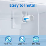 Haprait HP005 Compatible with Frigidaire ULTRAWF, Pure Source Ultra, Kenmore 9999, 469999, 46-9999, Water and Ice, Pack of 3