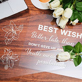 Zonon Clear Polycarbonate Sheets Plastic Sheet Thin Rigid Shatter Resistant Plastic Panel for DIY Crafts Document Picture Frames(5 Pcs,8 x 10 x 0.04 Inch)