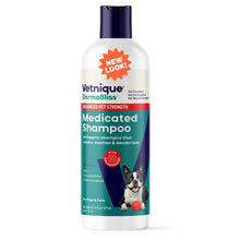 Load image into Gallery viewer, Vetnique Dermabliss Advanced Vet Strength Chlorhexidine for Dogs - Antibacterial Medicated Dog Shampoo - for Skin Infections &amp; Irritation, Hot Spots &amp; Redness Relief (Medicated Shampoo, 16oz)
