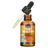Dog Yeast Infection Relief - 60ml Herbal Pet Supplement, Soothes Itching & Odor, Supports Skin Flora Balance, Safe for Puppies to Senior Dogs, Easy-Dose Dropper