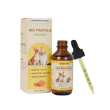 Pleasantly Warm Bee Propolis for Dogs & Cats, Liquid Dental Care Supplement for Oral Hygiene & Immune Support, Helps Freshen Breath & Soothe Gums, Natural Flavonoids, 2 fl oz