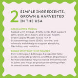 Super Snouts Hemp & Joint Chew for Dogs & Cats, 30 Chews (Up to 60 servings) – Made in USA Hip & Joint Supplement with Green Lipped Mussels, Hemp Helps Calms Joint Inflammation & Relief Joint Pain