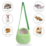 Portable Pet Carrier Bag, African Hedgehog Hamster Breathable Pet Carrier Handbags, Puppy Cat Travel Backpack (M, Green)