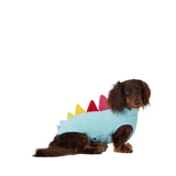 ESCCBOO Italian Greyhound & Dachshund Dog Fleece Dinosaur Sleeveless Onesie, Cozy Turtleneck Costume Outfit for Mini Dachshund Italian Greyhound Whippets (Blue, XX-Large)