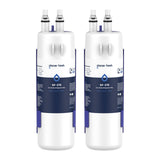 GLACIER FRESH W1029537A Refrigerator Water Filter Compatible with W10295370A, EDR1RXD1, Filter 1, W10295370, P4RFWB, P8RFWB2L, 46-9930, 46-9081 Refrigerator Water Filter 2 Pack
