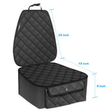 URPOWER Dog Car Seat Cover for Front Seat, Waterproof Pet Car Seat Protector with Pocket & Elastic Skirt, Non-Slip Dog Bucket Seat Covers for Cars, Trucks & SUVs