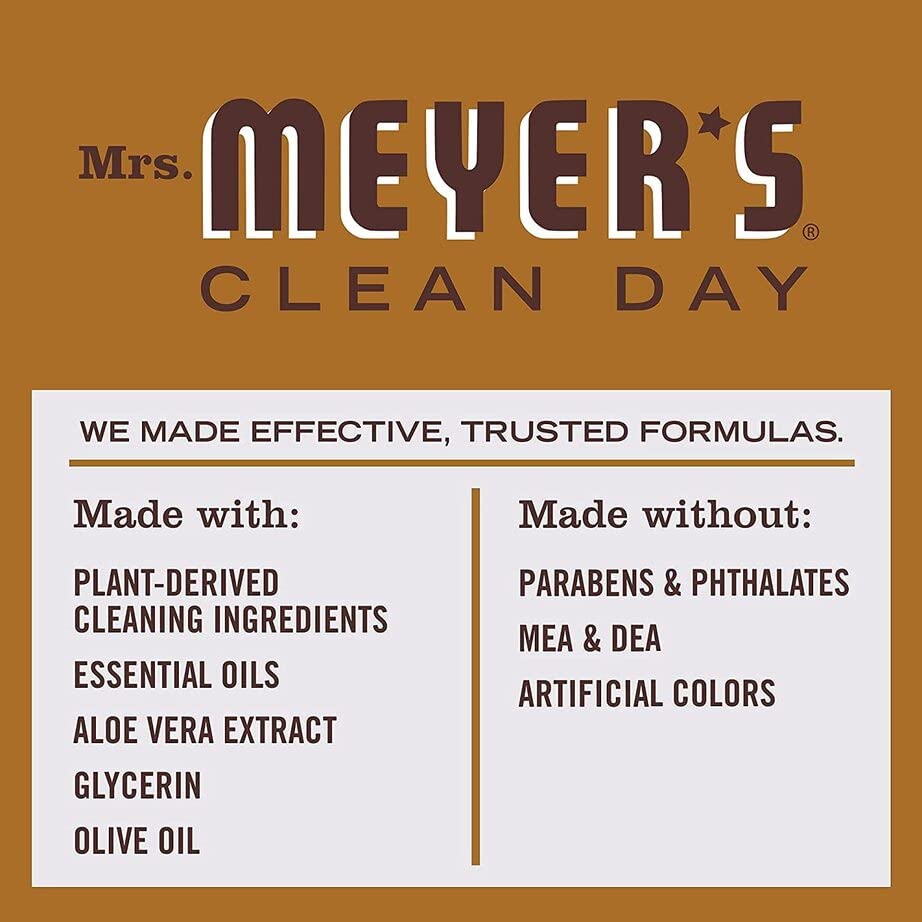Mrs. Meyer's Liquid Hand Soap Fall Scent Variety, 1 Apple Cider, 1 Acorn Spice, 1 Mum, 12.5 oz Each, 1 CT