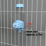 Vannon Top Fill Small Animal Water Dispenser for Cage, 23oz Auto Feeding Crate Water Bottle for Rabbit, Chinchilla, Ferret, Guinea Pig, Squirrel, Hedgehog, Pet Nozzle Diameter: 10mm, BPA Free, Blue