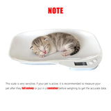 HMRCYTE Small Animal Digital Scale, Pet Scale with LCD Display, Puppy Scale, Electronic Kitchen Food Scale, (Max 33lbs),14 x 10 inches, for Weighing Kitten, Puppies, Hamster, Newborn Pets (White)