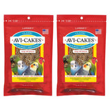 LAFEBER'S Classic Avi-Cakes Pet Bird Food, Made with Non-GMO and Human-Grade Ingredients, for Cockatiels Conures Parakeets (Budgies) Lovebirds (8 oz Pack of 2)
