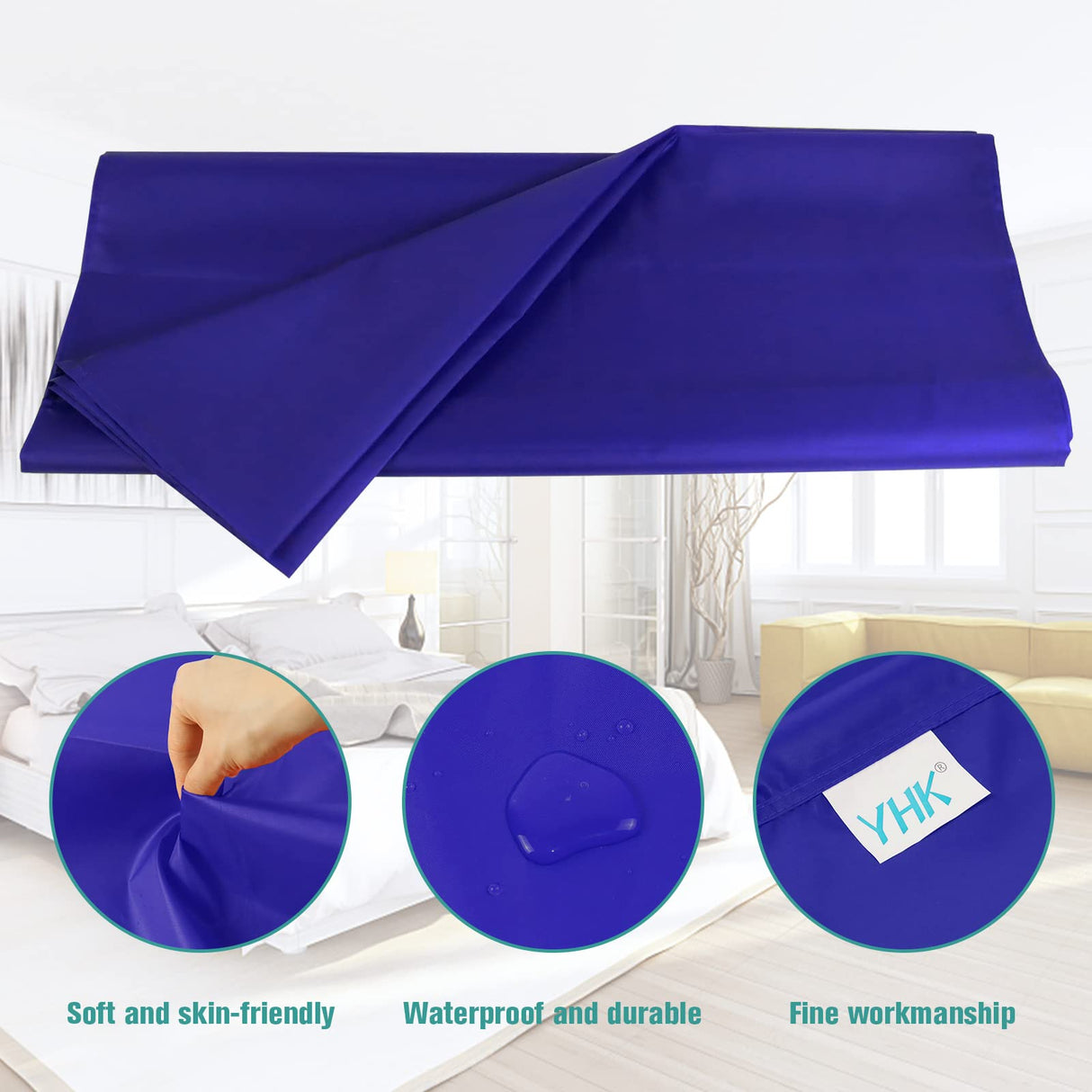 YHK Tubular Slide Sheet Transfer, Car Transfer Aid Easy Slide Sheet Positioning for Automotive Bed Flip Repositioning Home Care Assisted Mobility for Elderly Device (Blue, 28"x47")