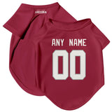 ANTKING Arizona Dog T-Shirt Jersey Style Pet Clothes Personalized Custom Name and Number Gifts