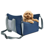 Amazon Basics Dog Car Seat, Pet Booster Car Seat for Small Medium Dogs, Outdoor Carrier Bed for Travel with Leash & Washable Cover
