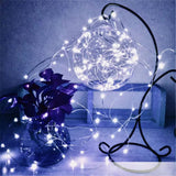4-Pack White Fairy Lights Battery Operated with Timer, Waterproof 16FT 50 LED String Lights Outdoor Indoor, Twinkle Lights for Bedroom Home Wedding Birthday Christmas Parties Centerpiece (Cool White)
