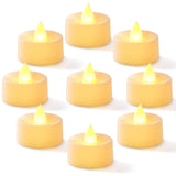 Homemory 50-Pack Flameless LED Tea Lights Candles Battery Operated, 200+Hour Fake Electric Candles TeaLights for Votive, Halloween, Ofrenda, Diya, Wedding Centerpiece Table Decor, Funeral, Christmas