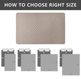 SPXTEX Dog Bed Cover Washable Pee Pads Dog Blankets for Puppy Large Dog Cat,Sofa Reversible Changing Pad Reusable 1 Piece（82"x82",Beige+Sand+Sand）