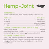 Super Snouts Hemp & Joint Chew for Dogs & Cats, 30 Chews (Up to 60 servings) – Made in USA Hip & Joint Supplement with Green Lipped Mussels, Hemp Helps Calms Joint Inflammation & Relief Joint Pain