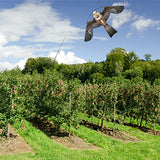 Flerigh Bird Hawk Flying Kite with Pole Crops Farm Protector Bird Scarer Flying Kite with 4m Pole-Style B