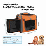 New Dog Bike Basket - Premium Dog Basket for Bike, Secure Pet Basket for Rides with Safety Strap, Dog Carrier Backpack Carrier with Dog Bowl by Luniko Shop (Orange)