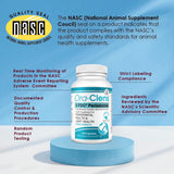 Ora-Clens 1-TDC Periodontal Supplement ES for Dog & Cat, Supports Oral, Hip & Joint Health, Muscle & Stamina Recovery, Skin & Coat Health, 120 Capsules