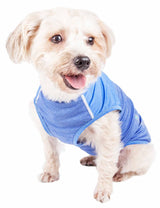 Pet Life ® Active Aero-Pawlse Heathered 4-Way Stretch and Quick Dry Performance Dog Tank Top T-Shirt