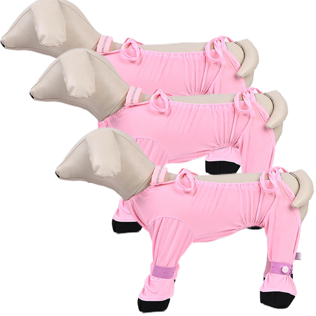 Suspender Boots for Dogs Size M, Dustproof Half-Pack Ice Silk, Adjustable Dog Boot Leggings with Non-Slip Straps