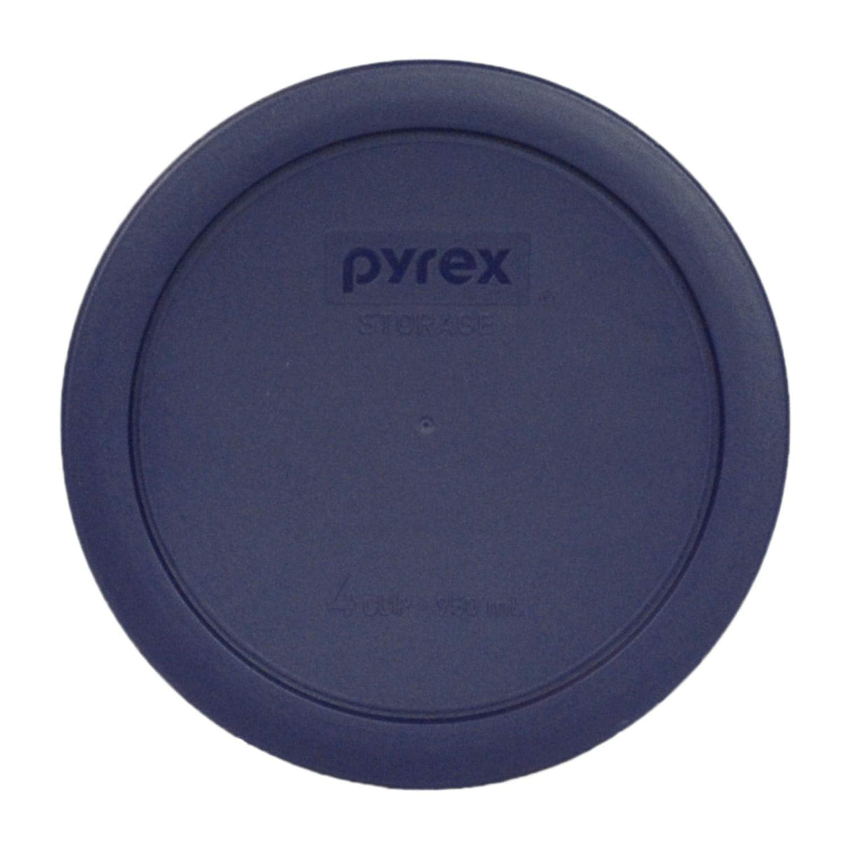 PYREX 7201-PC 4-Cup Dark Blue Round Replacement Lids - 3 pack - Original Genuine Pyrex - Made in the USA