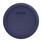 PYREX 7201-PC 4-Cup Dark Blue Round Replacement Lids - 3 pack - Original Genuine Pyrex - Made in the USA