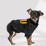 2 Pack Chihuahua Sweater Dog Sweaters for Small Dog Boy Black Fleece Sweater Chihuahua Clothes Pattern Puppy Clothes Fall Winter Pet Clothing Medium