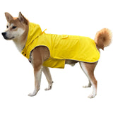 Dog Raincoat Waterproof Reflective Jacket – Lightweight Hooded Poncho with Adjustable Belly Strap & Leash Hole – Rain Slicker Coat for 2XSmall-5XLarge Dogs – Easy to Wear (Yellow X-Small)