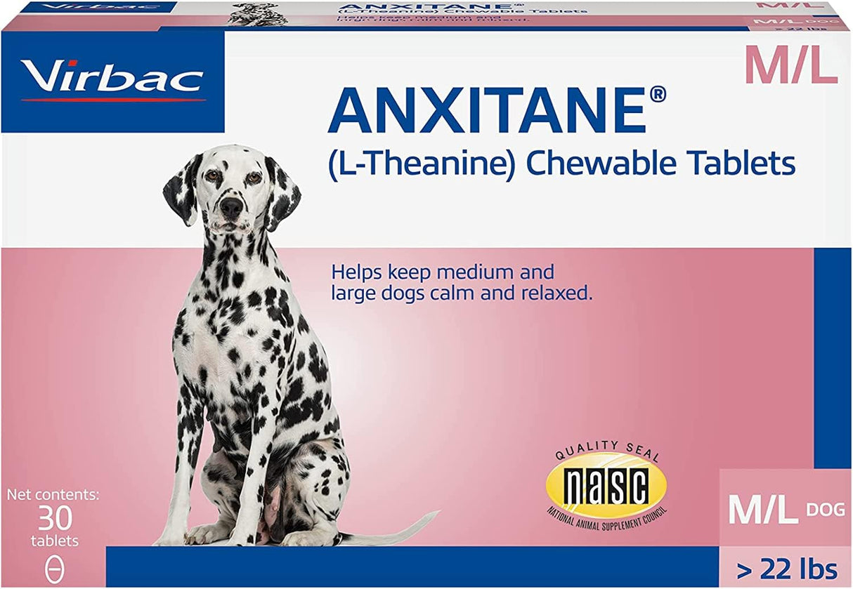 Anxitane M & L (L-Theanine) Chewable Tablets, 30 Count