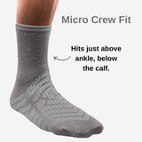 HCS Bariatric Hospital Socks with Grips for Women & Men (6 Pairs) - Non Slip Socks for Elderly/Non Skid Socks for Seniors - Fall Risk Patient Slippers (Gray, Bariatric)