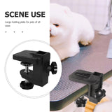 DECHOUS PET Grooming Table Clamp Adjustable Aluminum Clip Fixed Base for Dog and Cat Grooming Table