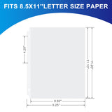 Aegero 65 Pack Clear Sheet Protectors, 8.5 x 11 inch Page Protectors for 3 Ring Binder,Top Loading Paper Protector for Documents and Photos,Letter Size