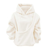 LBECLEY Hoodie with Dog Pouch Oversized Pet Hoodies Carrier Large Pocket Hooded Sweatshirt for Puppy Kitten Dogs Holder (Beige, M)