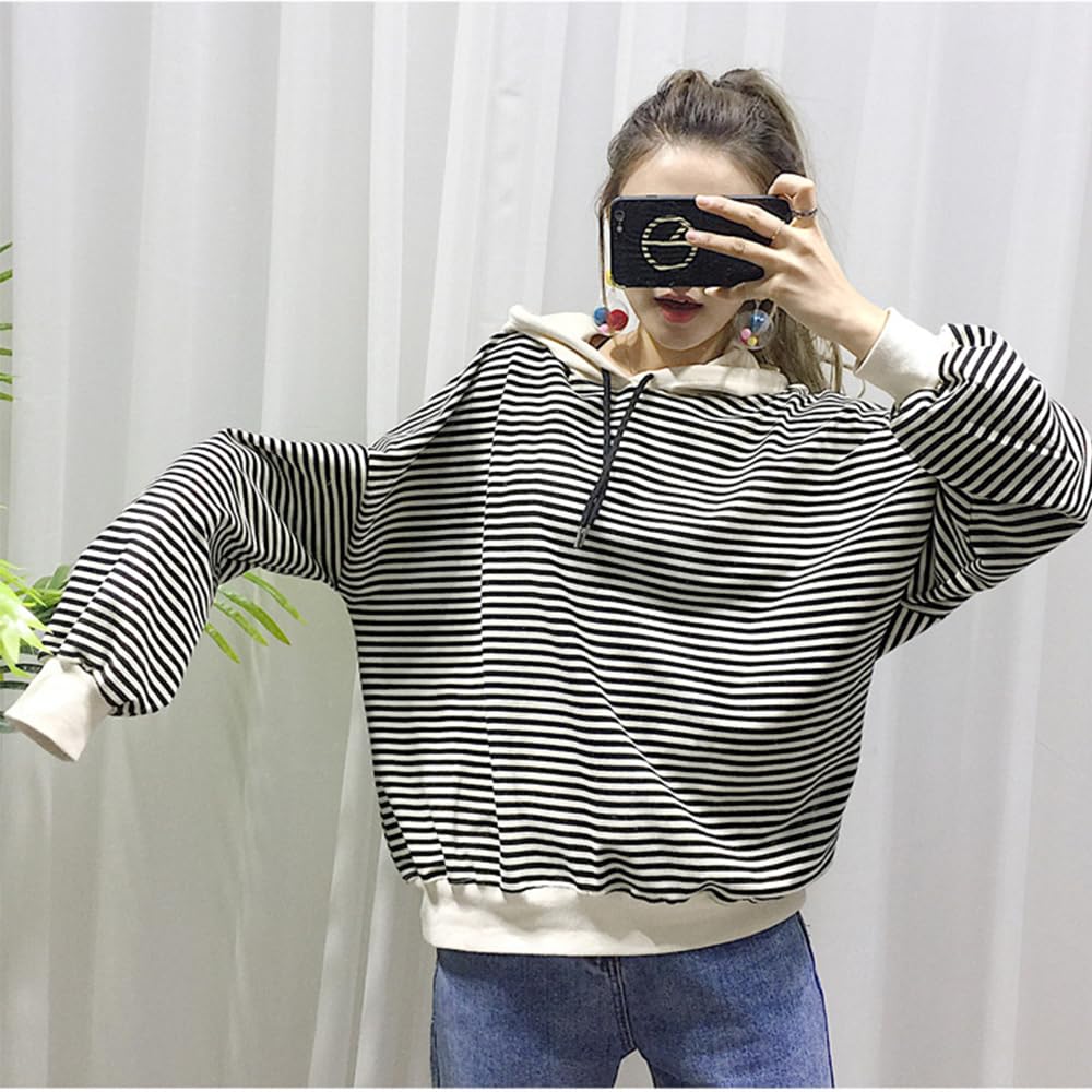 Matching Dog and Owner Clothes Separately Sold,Striped Mom Dad Dog Hoodie for Small Dogs Cats,Puppy Sweatshirt Fall Winter(Black,Owner XL)
