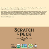 Scratch and Peck Dried Herbs Supplement for Chickens and Ducks - 10 oz Bag - Natural, Aromatic Nesting Box Herbs - Certified Organic and Non-GMO Project Verified