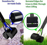 2-Piece ofPooper Scooper for Large Small Dogs Heavy Duty, Long Handle Poop Scoop for Yard, Grass, Gravel, Dog Poop Grabber with High Strength Material and Durable Spring
