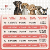 KYEESE Dog Sweater Cable Knit Thick Dog Knitwear Turtleneck Warm with Sleeves Fuzzy Dogs Clothes Gradient Color, Blue, Large