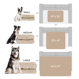 Luciphia 1 Pack 2 Small Dog Blanket Washable Pet Bed Cover Soft Fluffy Puppy Blanket with Premium Fleece 300GSM Cozy Calming Cat Blankets for Indoor Cats Beige 30x20 inch