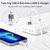 USB to USB C Adapter,USBC Female to USB A Male Adapter,Type C Converter Charger for iPhone 17 17e Pro Max,16 15,Apple Watch iWatch S11 S10 SE,AirPods 3,iPad mini Air,Samsung Galaxy S25 S26