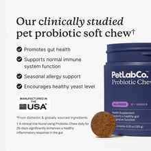 Load image into Gallery viewer, PetLab Co. Probiotics for Dogs, Support Gut Health, Occasional Diarrhea, Digestive Health &amp; Seasonal Allergies - Salmon Flavor - Packaging May Vary - 30 Soft Chews Pack of 2
