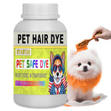 Eyaeyao Dog Hair Dye, Orange Pet Dye, 7 Fl Oz (250 ml), Pet Grooming, Permanent Pet Hair Dye Stain, Safely Used, Dog Grooming, Pet Dye Bright Color for All Pets Fur Dye (Orange, 7 Fl Oz (250 ml))