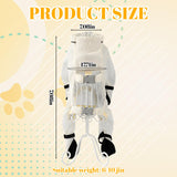 Anti Dust Pants with Shoes for Dogs, Dog Suspenders Boots, Waterproof Protective Dog Clothing, Medium Size, Jacquard Chiffon Waterproof Coated Fabric