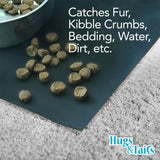 HugsandTails Under Pet Cage Mat for Bird Cages, Reptile Aquariums, Dog Kennels, Water-Resistant Pad for Hard Floors and Surfaces, 46 Inches x 96 Inches, Clear