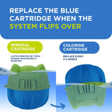 FROG Replacement Chlorine Cartridge for use with Flippin’ FROG Floating Sanitizer System - Prefilled Cartridges Support Easy Pool Maintenance and Cleaner & Clearer Water - 1 Pack