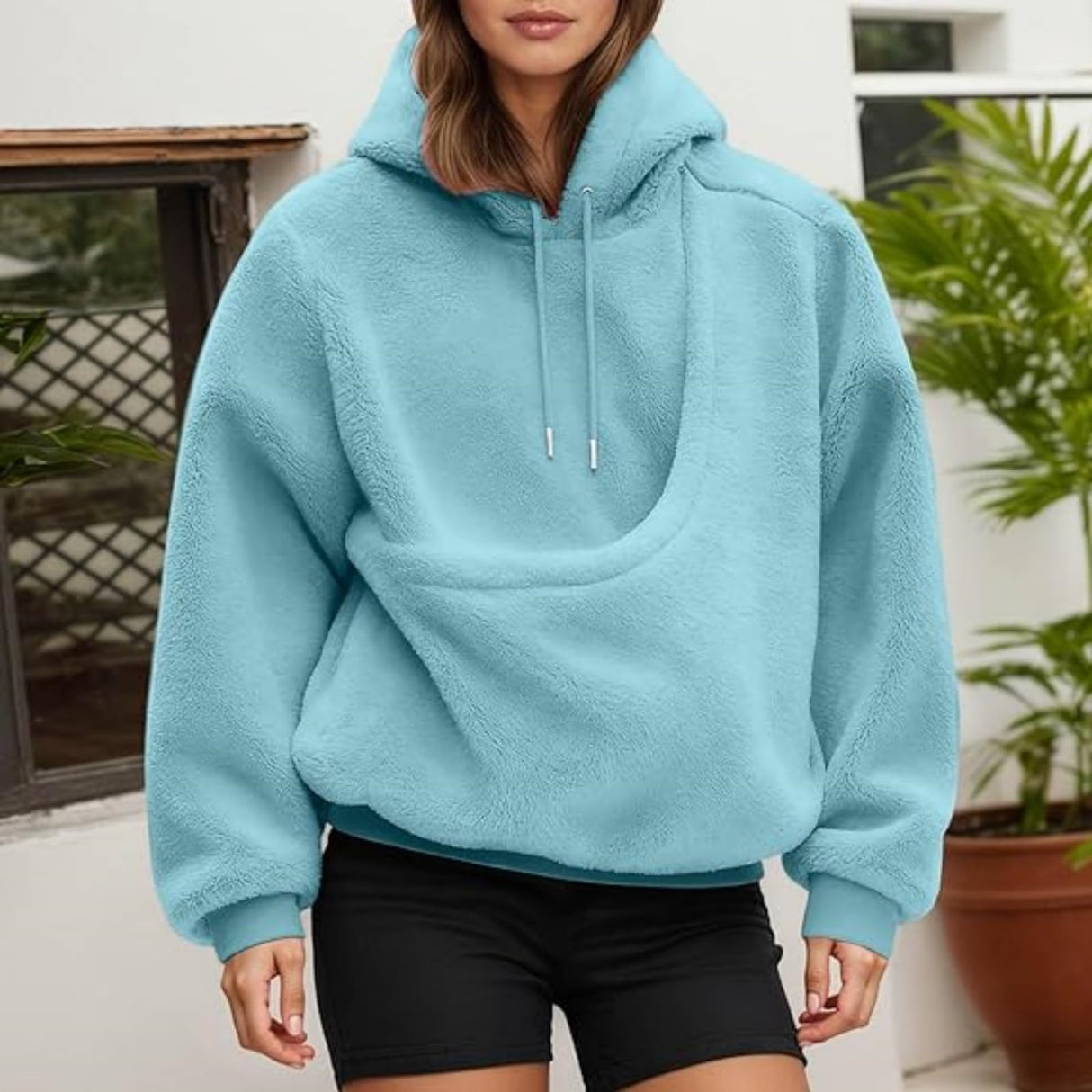 Pet Sling Hoodie - Pet Care Hoodie with Pocket Front Carry Pouch, Unisex Fit, Ultra-Soft Warm for Small Cats and Dogs (Light Grey,X-Large)