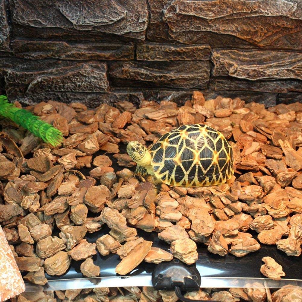 PeSandy Reptile Heating Pad with Temperature Adjustment, 110V Non-Adhesive Heat Mat for Reptiles Tortoise Snakes Lizard Gecko Hermit Crab Turtle Amphibians - 14W Terrarium Heat Pad