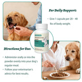 Yunan Sanqi Hemostatic Capsules for Dogs, for Hemangiosarcoma, Hemoabdomen, Pericardial Effusion, Cancer Bleeding, Severe Bruising, Ulcer-Related Bleeding