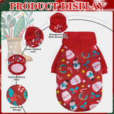 EXPAWLORER Christmas Dog Hoodie,Soft Dog Sweater,Winter Autumn Fleece Sweatshirt with Pattern,Pet Clothes Outfits for Puppy,Cat, Small Medium Large Dogs